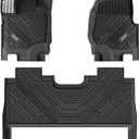 3W Floor Mats (with Metal Pedals) Fit for Ford F-150 2015-2026 & F150 Lightning 2022-2025 SuperCrew, TPE All Weather Car Mats Custom Fit Accessories (w/s Original fold Under-Seat Storage Box)