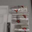 Crystal Club Flameless Candles, Cardinal Theme, (Set of 3) Battery Operated LED Candles with Remote, Real Wax & Glass Effect Candle with Timer for Christmas Home Festival Decor