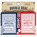 Jacent Double Deal 2 Pack Playing Cards with Bonus 5 Dice - 1 Set