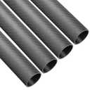 500mm (19.6 inches) 28mm x 30mm x 500mm Carbon Fiber Tubes Matte Surface 3K Roll Wrapped 100% Pure for Quadcopter Multicopter (4PCS)