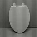 Elongated Toilet Seat, Soft-Slow Close, Oval(Oblong) Toilet Seat For Elongated Toilets, Quiet-Close Lid And Seat, Easy To Install And Clean, Never Loosen, White(18.5")
