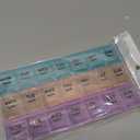 Pills Box 21 Slots 7 Days Weekly Tablet Medicine Box Holder Storage Organizer (3 Rows)