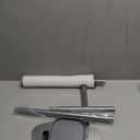 Kitsure Toilet Paper Holder Free Standing  Rustproof Metal Toilet Paper Stand for 4 Rolls with Anti-Slip Base and Shelf for Phone & Small Items, Bathroom Organizers and Storage, Medium, Silver (Medium - 1 Pack)