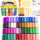 ARTpar 52 Colors Polymer Clay kitModeling Clay with Sculpting Tools for Starter,Oven Bake DIY Model Clay,Non-Toxic, Non-Sticky,Gift for Kids Adults