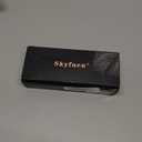 SKYFUEN Progressive Reading Glasses Men Multifocus Metal Frame No-Line Anti-Blue Light Computer Readers with Spring Hinges, +300