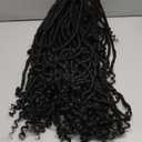 Lady Miranda Goddess Faux Locs Wig Full Lace Front Dreadlock Wig with Baby Hair Faux Locs Wigs for Black Women Synthetic Dreadlock Wigs for Black Women Goddess Locs Braided Lace Front Wigs