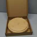 Bamboo Wooden Dinner Plates Set of 2, 10 inch Decorative Serving Tray for Coffee Table and Home Decor, Round Serving Platters and Trays for Pasta/Fruit/Charcuterie, Reusable Charger Plates