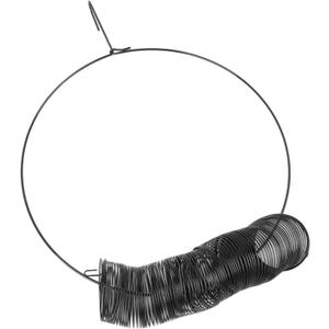 Large Capacity Hanging Peanut Bird Feeder, Attract Birds and Squirrels, Robust Carbon Steel Construction, Portable, for Garden Outdoor, with Hanging Hook (Black)