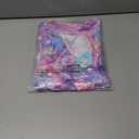 Mermaid Gymnastics Leotards for Girls 4-13 Years Old Toddler Kids Dance Tumbling Outfit Matching Shorts Set Birthday Gifts (10-11 Years, Sk36)