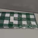 Kesfey 3 Packs Green and White Checkered Tablecloths 54 x 108 Inches Disposable Plastic Gingham Tablecovers Waterproof Rectangle Picnic Party Table Covers for Birthday Party Supplies Christmas