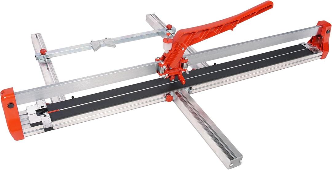 48 inch Manual Tile Cutter Machine Single Slide Rail Adjustabl Ceramic Porcelain Tile Cutting Heavy Duty 1200mm