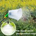 Drift Guard with Flat Sprayer Nozzle,Prevents Drift of Fine Droplets,for Use with Backpack Sprayer Small Drift Guard (clear, 38CM-2PCS)