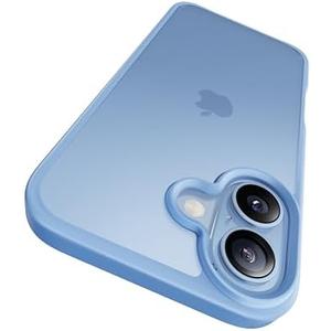 CASEKOO for iPhone 17 Case, [Never Yellow Technology] [Mil-Grade Drop Protection] Translucent Slim Cover Women Men for iPhone 17 Phone Case 6.3 inch, Frosted Light Blue