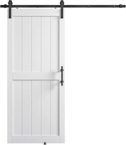 36in x 84in  Sliding Barn Door with 6.6ft Barn Door