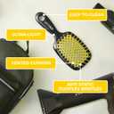 FHI Heat UNbrush Detangling Brush for Pain-Free Brushing on All Wet or Dry Hair Types Durable DuoFlex Anti-Static Bristles, Lightweight Handle, Vented Hair Brush