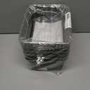 Plastic Storage Baskets With Bamboo Lid - Plastic Storage Containers Stackable Storage bins: Storage Baskets for Organizing Shelves Drawers Desktop Closet Playroom Classroom Office, 6 Pack, Gray