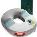 Ecosafeter Donut Cushion Memory Foam Hemorrhoids Cushion for Postpartum & Coccyx & Tailbone Pain Pressure Relief for Office Chair, Wheelchair, Office, Car Seat (Grey)