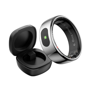 Smart Ring Health Ring with Touch Button Message Reminder Ring Heart Rate Monitor Sleep Ring Exercise Modes Activity Tracker Smart Rings for Android & iOS Phone  (Size 9)