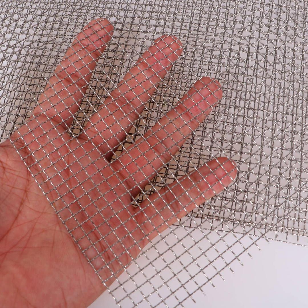 Wire Mesh Sheet Stainless Steel Woven Wire 5 Mesh No Rust Meshes Screen for DIY Projects Vent Window Screen Filter Mesh 8.26 X 11.8 Inch