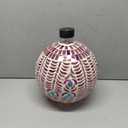VOREEN Solar Gazing Ball, 10" Mosaic Glass Gazing Globe with Solar Light, Outdoor Yard Decoration Sphere for Homes, Patio, Lawn and Gardens, Gift for Mom Wife Friend, Pink