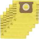 3 Pack 91964 Type D Vacuum Filter Bags Compatible with Shop-Vac 4 Gallon Vacuum, Replacement 9196400 9196433 High Efficiency Dust Collection Bag