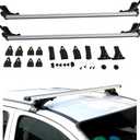 48in Universal Car Top Roof Cross Bar Luggage Cargo Rack Adjustable with 3 Kinds Clamp
