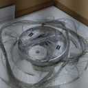 Siljoy Modern Crystal Chandelier Lighting, 6 Ring Chandelier LED Ceiling Lights Fixtures with 3-Color, High Ceiling Foyer Chandeliers for Living Room Dining Room Staircase, D8-12-16-20-24"-28"