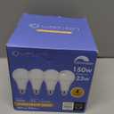 A21 Dimmable LED Light Bulb, Stable Heat Dissipation, 2,5000 Hour Lifespan, 2600 High Lumen, 18W Super Bright LED Bulb, 150-200 Watt Equivalent, 3000K Warm White, E26 Porch Light Bulb, 4-Pack