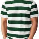 Zengjo Mens Striped Shirt Short Sleeve T-Shirts XXL
