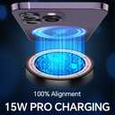 Coolpow for MagSafe Car Mount ChargerUltra MagnetMagnetic Phone Holders for Your Car ChargerWindshield+Vent+DashMagnetic Wireless Car Phone Holder Charger Car Mount for iPhone 17 Pro Max 16 15 14