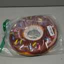 Cat Cone Collar Soft, Cute Cat Donut Collar After Surgery, Adjustable Kitten Recovery Cones to Stop Licking, Lightweight Neck Elizabethan Collars for Cats Kittens (Brown, Large)