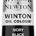 Winsor & Newton Winton Oil Color, 200ml (6.75-oz) Tube, Ivory Black