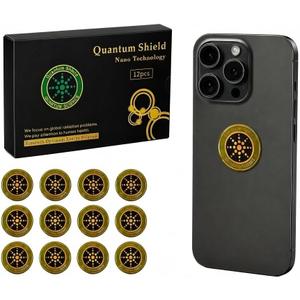 12 Pieces EMF Stickers Phone Protection Blocker for Smartphones, 5G Tablets, Laptops, WiFi Routers, TVs & Other Electronics Safe, Signal-Friendly & Easy to Apply