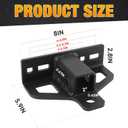 Zero Turn Lawn Mower Hitch with 2" Receiver,6mm Thicker Heavy Duty Steel Trailer Receiver Hitch with Trailer Hitch Pin & Clips,Ideal for Lawn Mower Tractor, Golf Cart
