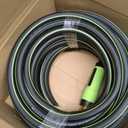 Garden Hose 50ft x 5/8", NON-EXPANDABLE Water Hose Heavy Duty, Flexible, Lightweight, Kink Resistant & Outside Hybrid Hose, Male to Female Fittings
