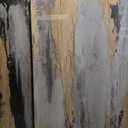 Large Framed Black and White Abstract Wall Art for Living Room, Set of 2 Piece Minimalist Canvas Prints Paintings Artwork for Walls, Modern Black Gold Pictures for Hallway Office Wall Decor Big Size 24x36 In (Gilded)