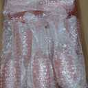 Plastic Champagne Flutes Champagne Glasses Unbreakable Wedding Toasting Glasses Reusable Diamond Wine Glasses Crystal Clear Party Wine Cups Vintage Drinking Glasses 5.5 OZ for Wedding (24, Pink)