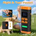 Dog Bark Deterrent Device,2X Ultrasonic Anti Barking Device for Dogs, 50 FT Range No More Indoors Outdoors Behavior Correct Safe & Humane Rechargeable Barkshield for Dogs