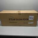 2 Person Sauna, Extra Large Sauna Box, Portable Steam Sauna Tent with 2 Steamers, 2 Folding Chair, 71x 49x 36, Black