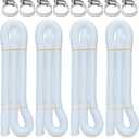 Pool Hoses for Above Ground Pools, 4 Pack 1.25 x 59 Inch Pool Filter Pump Hoses, Compatible with Intex Pool Filter Pump 607, 637 With 8 Metal Clamps(4)