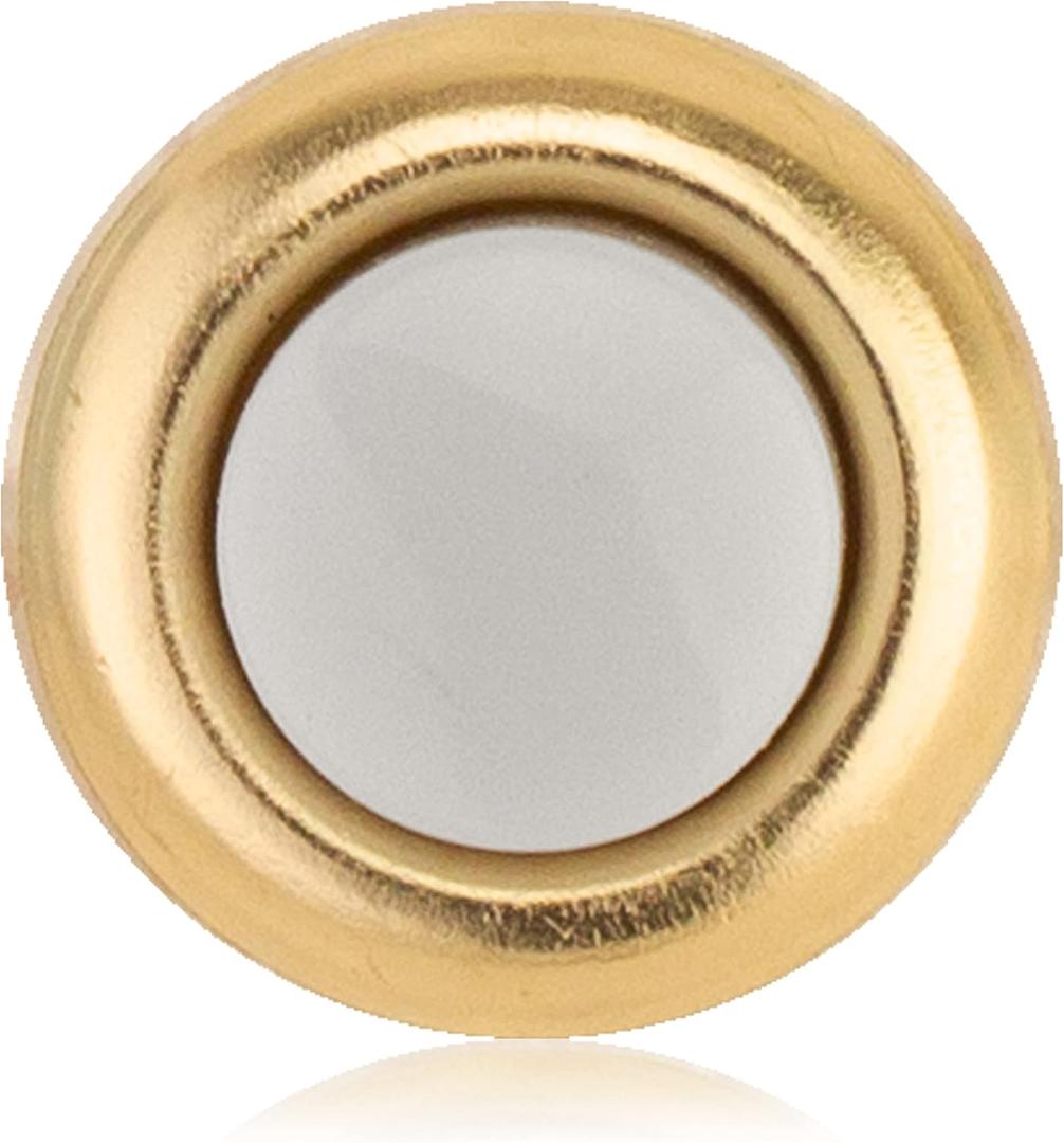 Newhouse Hardware FMB Doorbell Button, 1-Pack, Brass