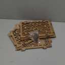 OurWarm Wedding Card Box with Window, Brown Wooden Box Wedding Decorations for Reception, Money Index Card Box for Weddings Bridal Shower Rustic Weddings Decor Party Decorations