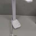 Power Strip with LED Desk Lamp, 3 Outlets 4 USB Ports(2 USB C) 4 Modes 5 Level Touch Lamp Small Desk Lamp for Home Office Bedroom Bedside Study Reading Light, 5ft Extension Cord, Dorm Room Essentials (White)