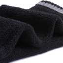 EnerWear 10P Pack Unisex Cotton Moisture Wicking Cushion Crew Socks (Black)
