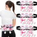 3 Sets Butterfly Baby Shower Swing Shaking Balls Game Novelty Twerk Outdoor Game Includes 3 Plastic Shake Box and 30 Balls with 40 Pcs Pink Butterfly Sticker for Family Large Group Party