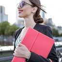 Harvopu Compatible for iPad 11th 10th Generation Case with Keyboard, Folio Cover with Pencil Holder, Multi-Touch Trackpad, 7 Color Backlit, Detachable Keyboard for iPad (A16) 11th/10th Gen (Pink) | with Pencil Holder, Multi-Touch Trackpad, 7 Color Backlit, Detachable Keyboard, for iPad, (A16)