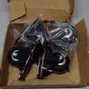 5 Inch Heavy Duty Caster Wheels with Brake - Set of 4, 2400 Lbs Capacity, Locking Swivel Industrial Casters for Furniture, Workbench, and Utility Carts