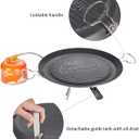 Fire-Maple Camping Griddle Plate | Nonstick Outdoor Portable Grill Pan for Stovetop | BBQ Gas Griddle Pan for Camping Stove Ridged Surfaces 31 X 31cm