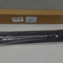 LazBlinds No Drill Zebra Blinds for Windows 20" W x 64" H, Black | Cordless Dual Layer Light Filtering & Blackout Roller Shades, Free Stop-Lift, Easy Install Day & Night Privacy with Valance