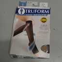 Truform Sheer Compression Stockings, 15-20 mmHg, Women's Knee High Length, Open Toe, 20 Denier, Medium